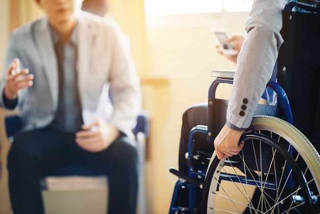 person in wheelchair